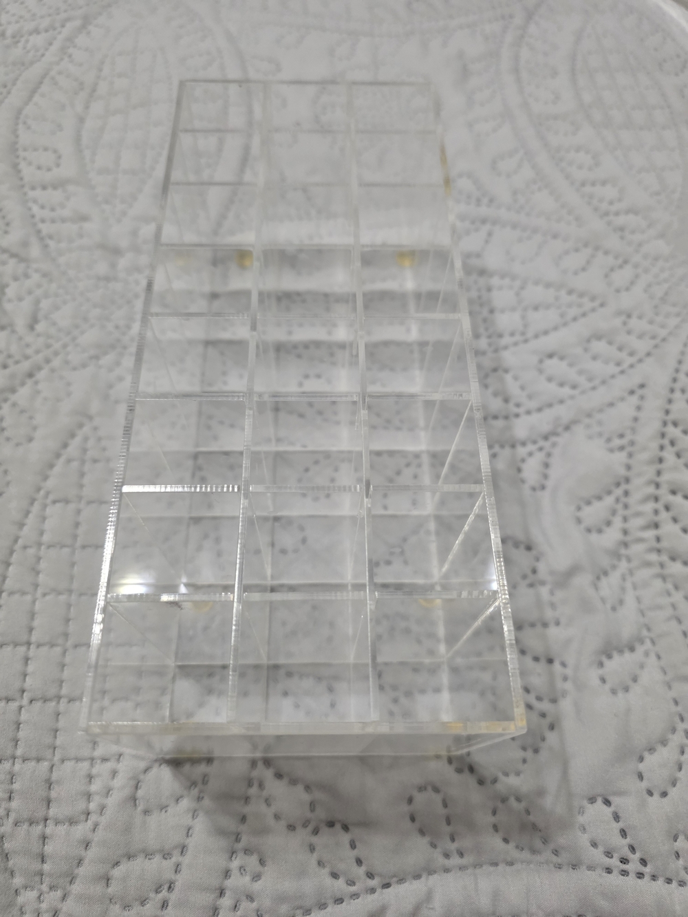 Clear Acrylic 20-Slot Organizer - Transparent